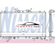 Радиатор двигателя NISSENS 62869A на Mitsubishi Galant III (1976–1980)