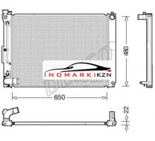 Радиатор охлаждение двигателя DENSO DRM51012 на Lexus RX II (2003–2006)