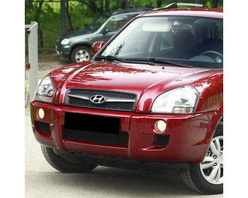 Купить Бампер передний в цвет кузова Hyundai Tucson 1 (2004-2010) без расширителей в Казани