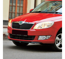 Бампер передний в цвет кузова Skoda Fabia 2 (2010-2014) рестайлинг