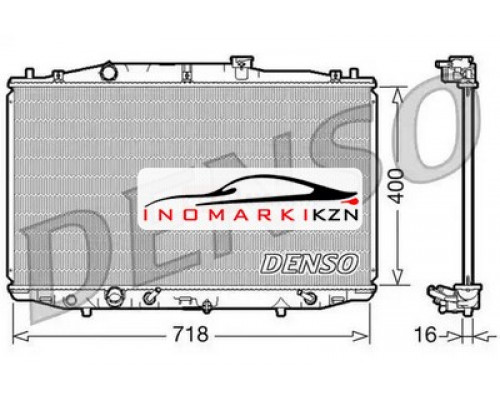 Заказать Радиатор охлаждение двигателя DENSO DRM40024 на Honda Accord VII (2002–2006) в Казани