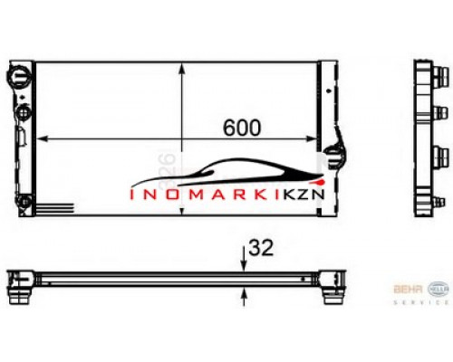 Заказать Радиатор BMW F01 F07 F10 F11 2.0D 3.0D 08- в Казани