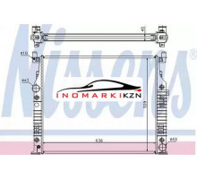 Радиатор двигателя NISSENS 62576A