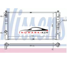 Радиатор двигателя NISSENS 65238A на Volkswagen Transporter T4 (1990–2003)