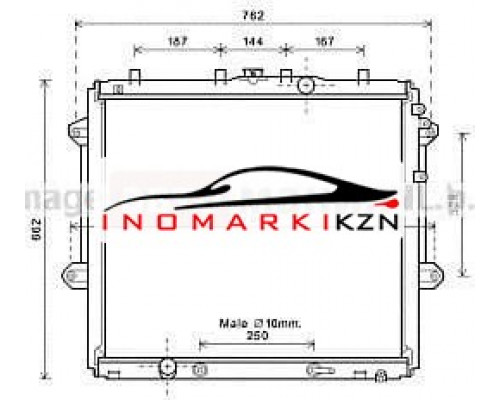 Купить Радиатор TOYOTA LAND CRUISER 150 4.0 09- в Казани