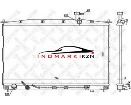 Купить Радиатор охлаждение двигателя STELLOX 1026612SX на Hyundai Santa Fe II (2005–2010) в Казани