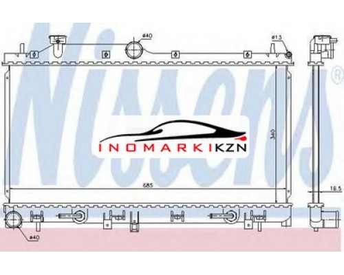 Купить Радиатор SUBARU LEGACY 2.0 05- в Казани