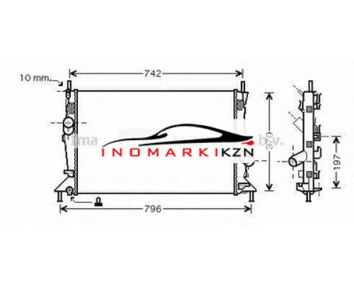 Заказать Радиатор FORD FOCUS 1.4-2.0 2.0TD 04- в Казани