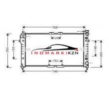 Радиатор MAZDA 626 1.8 2.0 A T 92-02