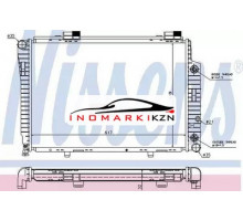 Радиатор двигателя NISSENS 62756A