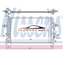 Радиатор двигателя NISSENS 63028A