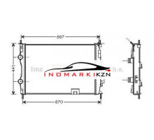 Радиатор NISSAN QASHQAI 2.0 A T 07-