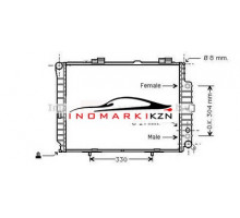 Радиатор MB W210 4.2-5.0 3.0D 95-03