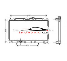 Радиатор MITSUBISHI GALANT 2.0-2.5 96-04