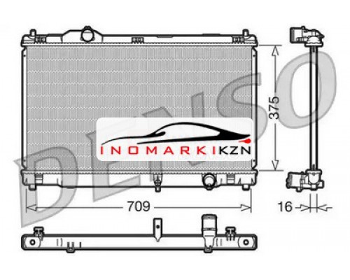 Купить Радиатор охлаждение двигателя DENSO DRM51001 на Lexus IS II (2005–2008) в Казани