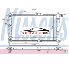 Радиатор двигателя NISSENS 61651A на Daewoo Nexia I (1995–2008)