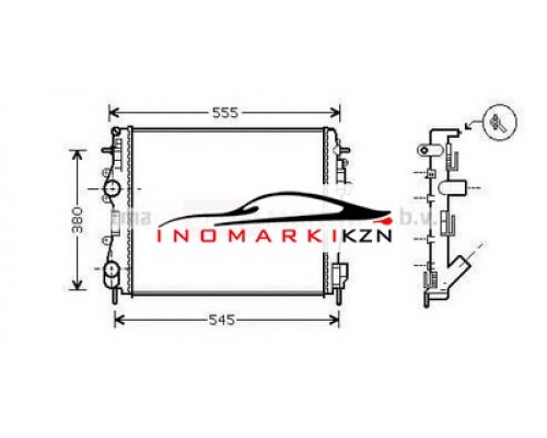 Купить Радиатор RENAULT KANGOO 1.5 DCI 01- на RENAULT KANGOO KC01 в Казани