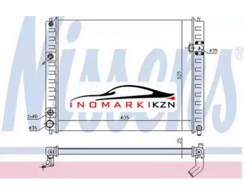 Заказать Радиатор INFINITI FX 5.0 A T 08- на Infiniti EX I (J50) (2007–2013) в Казани