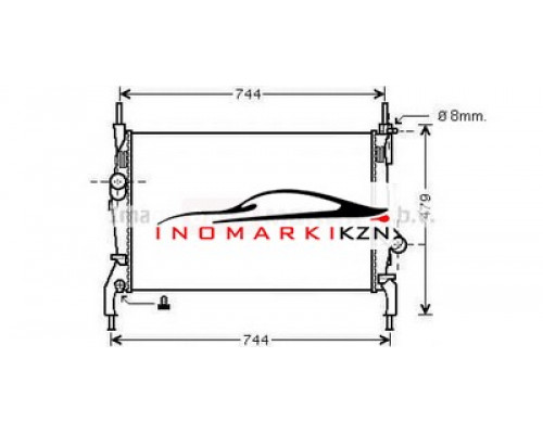 Заказать Радиатор FORD TRANSIT 2.3 2.2D 2.4D 06- МКПП без кондиционера на FORD TRANSIT в Казани