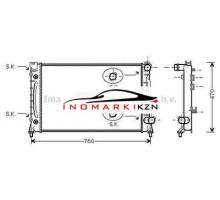 Радиатор AUDI A6 3.7 4.2 98-06