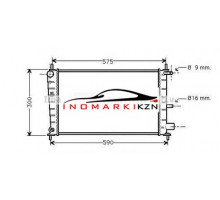 Радиатор FORD FIESTA IV 1,25-1,4 95-02 MAZDA 121 III 1,25 96-