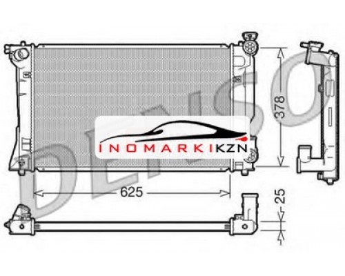 Купить Радиатор TOYOTA AVENSIS 2.0 2.4 M T 03- в Казани