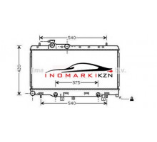 Радиатор SUBARU LEGACY 2.0-3.0 98-05