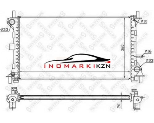 Купить Радиатор охлаждение двигателя STELLOX 1025159SX на Ford Focus I (1999–2004) в Казани