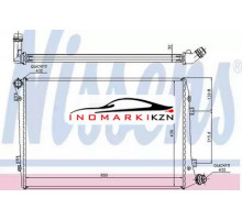 Радиатор двигателя NISSENS 65291A