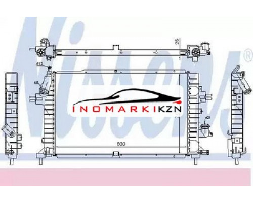 Заказать Радиатор двигателя NISSENS 63029A в Казани