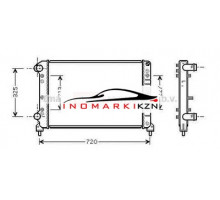 Радиатор FIAT DOBLO 1.4-1.9 01-