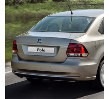 Бампер задний в цвет кузова Volkswagen Polo 5 (2014-2020) седан рестайлинг