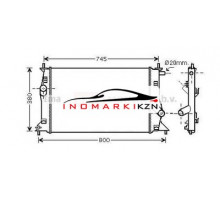 Радиатор MAZDA 5 1.8 2.0 2.0D 06-