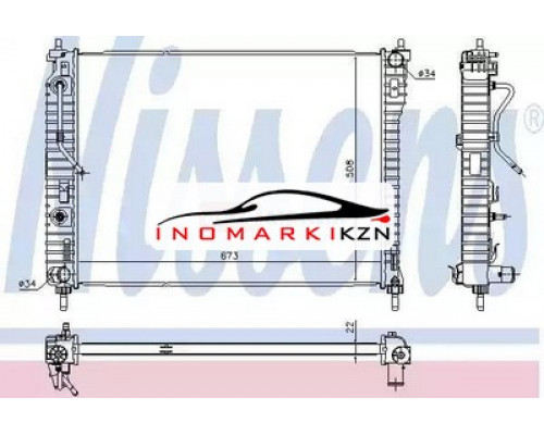 Купить Радиатор OPEL ANTARA CHEVROLET CAPTIVA 2.4 3.0 3.2 A T 06- в Казани