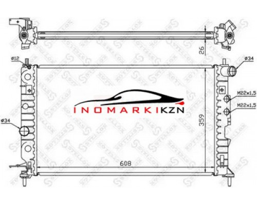 Заказать Радиатор охлаждение двигателя STELLOX 1025124SX на Opel Vectra B (1995–1999) в Казани