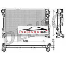 Радиатор MB W204 W212 1.8-3.5 2.0-2.2D A T 07-
