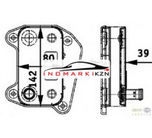 Радиатор масляный MB W203 W211 W639 SPRINTER 2.2D 2.7D 00-