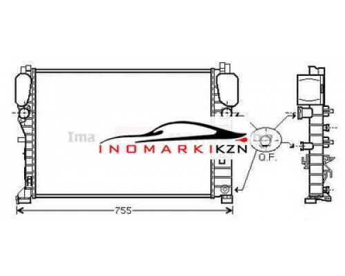 Заказать Радиатор MB W211 2.0-5.5 2.2D-2.7TD 02- в Казани