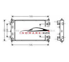 Радиатор CHRYSLER CIRRUS 2.0 2.5 95-02
