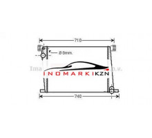 Радиатор двигателя AVA BWA2356