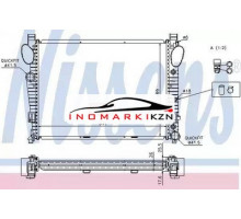 Радиатор двигателя NISSENS 62774A на Mercedes-Benz S-klasse AMG I (W220) (1999–2002)