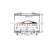 Радиатор KIA SORENTO 3.5 A T 02-