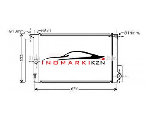 Купить Радиатор TOYOTA AURIS 1.33-1.8 M T 06- в Казани
