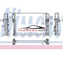 Радиатор двигателя NISSENS 67102A