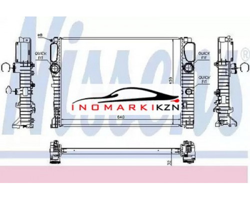 Заказать Радиатор двигателя NISSENS 67102A в Казани