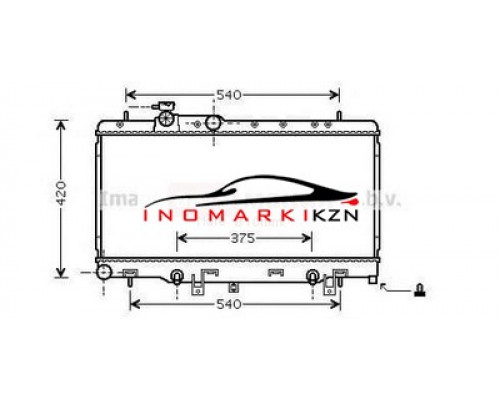 Купить Радиатор SUBARU LEGACY 2.0-3.0 98-05 в Казани
