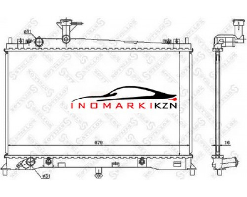 Купить Радиатор охлаждение двигателя STELLOX 1025851SX на Mazda 6 I (GG) (2002–2005) в Казани