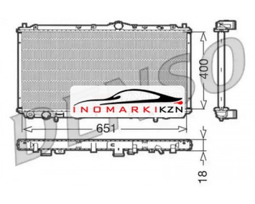 Заказать Радиатор охлаждение двигателя DENSO DRM33061 в Казани