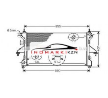 Радиатор CITROEN JUMPER PEUGEOT BOXER 2.2HDi +A C 06-