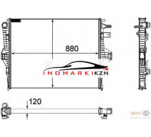 Радиатор VW TOUAREG PORSCHE CAYENNE 3.0 3.6 3.0TDi 10-